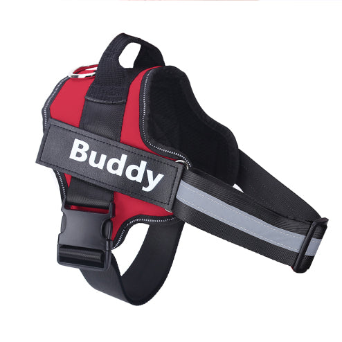 Custom No-Pull Reflective Dog Harness – Breathable Pet Vest for Small & Large Dogs