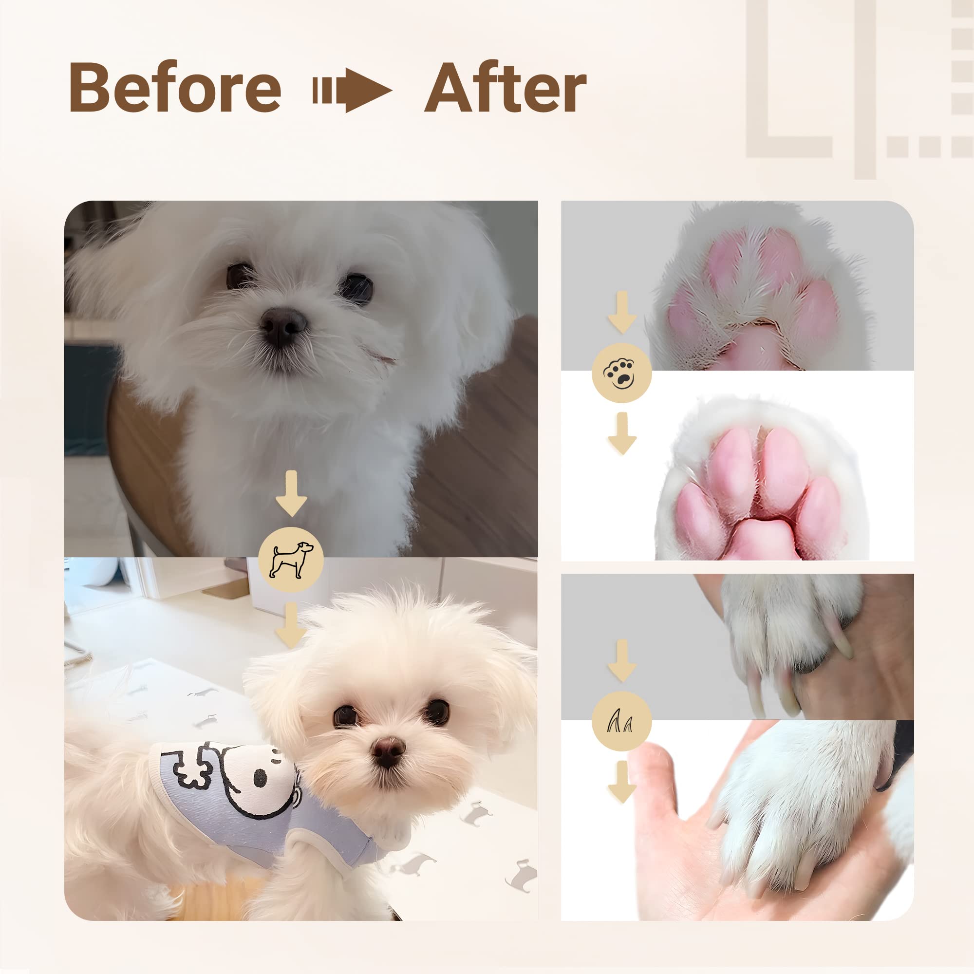 Pet Grooming Kit – Low Noise Rechargeable Dog Hair Clipper