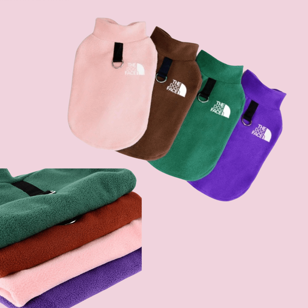 Warm Fleece Dog Coat – Winter Sweater Vest for Small Dogs