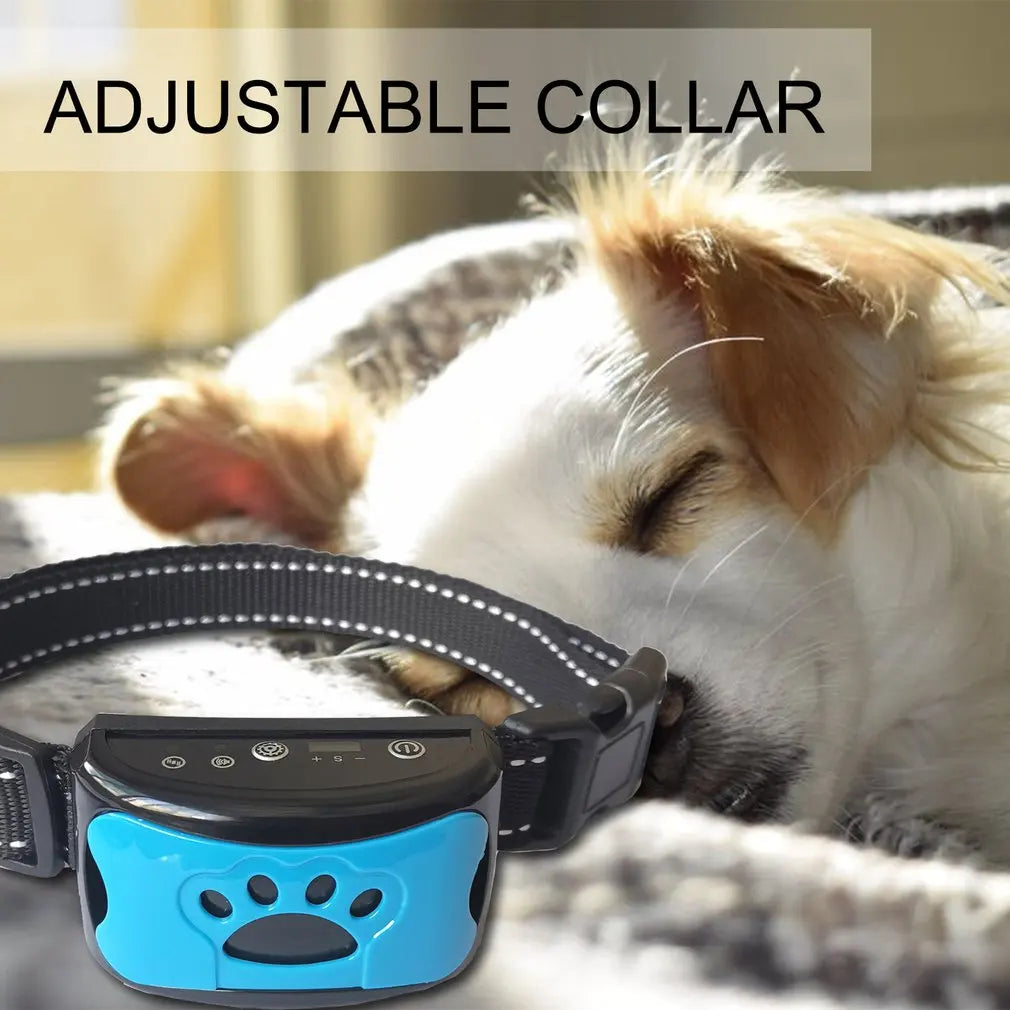 Anti-Bark Dog Collar – Rechargeable Electric Training Device with Vibration