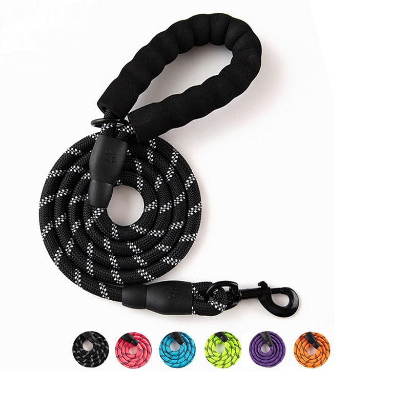 Dog Leash – Heavy Duty, Padded Handle, Double Traction for Strong Dogs