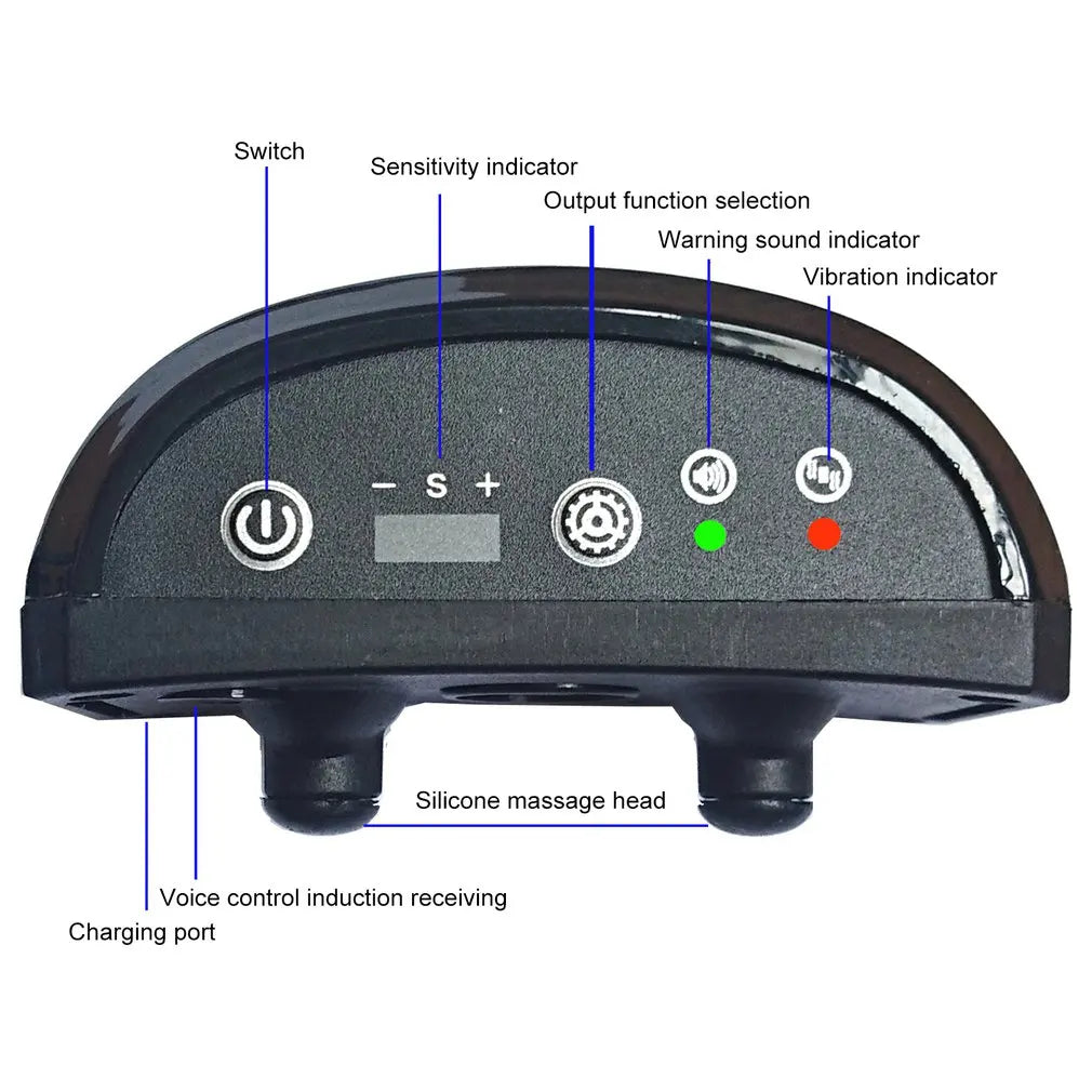 Anti-Bark Dog Collar – Rechargeable Electric Training Device with Vibration