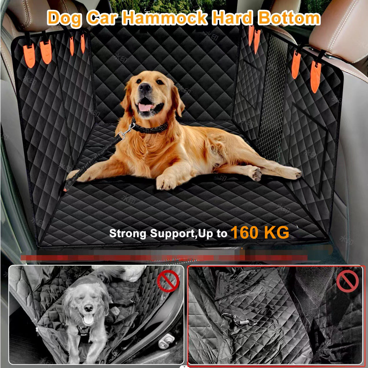 Durable Hard Bottom Seat Cover – Waterproof, Non-Slip, Fits Cars & Trucks