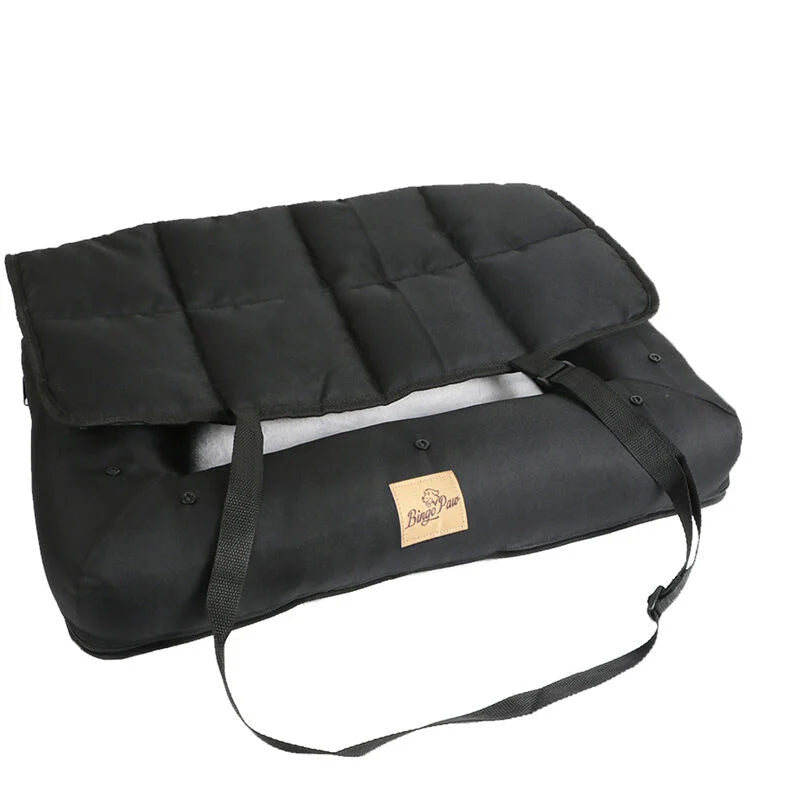 Pet Car Seat Safety: Dog Travel Booster Bed Carrier