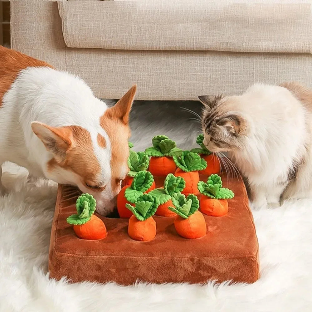 Carrot Snuffle Mat for Pets – Engaging Puzzle Toy for Small, Medium & Large Dogs