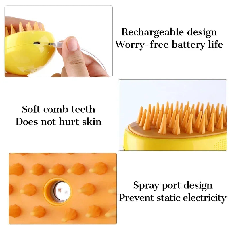 Pet Grooming Brush with Water Spray – Grooming Tool for Pets