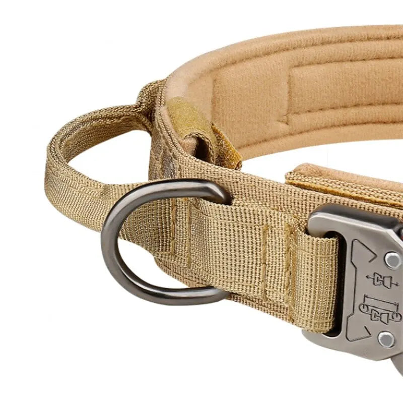 Dog Collar with Metal Buckle – Breathable Nylon Training Collar for Medium & Large Dogs