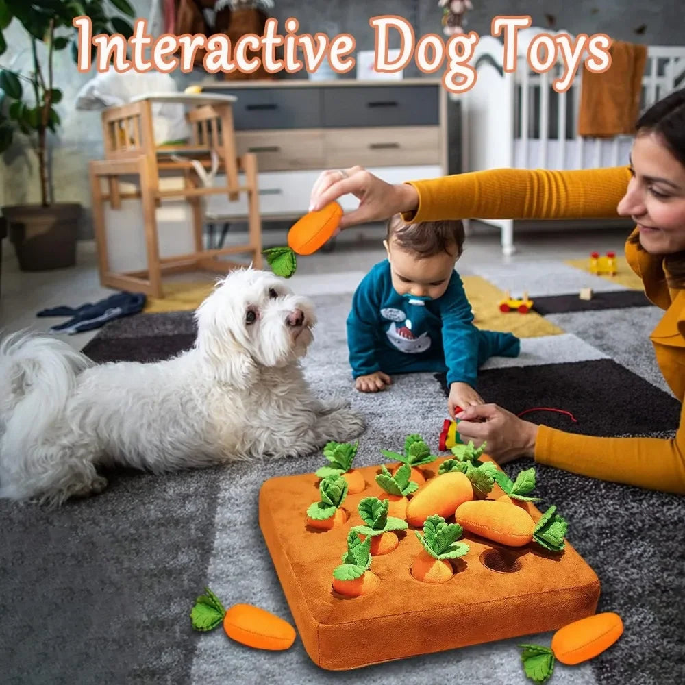 Carrot Snuffle Mat for Pets – Engaging Puzzle Toy for Small, Medium & Large Dogs