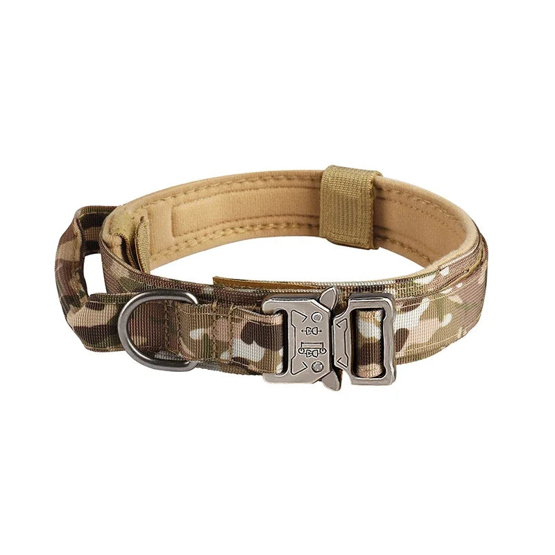 Dog Collar with Metal Buckle – Breathable Nylon Training Collar for Medium & Large Dogs