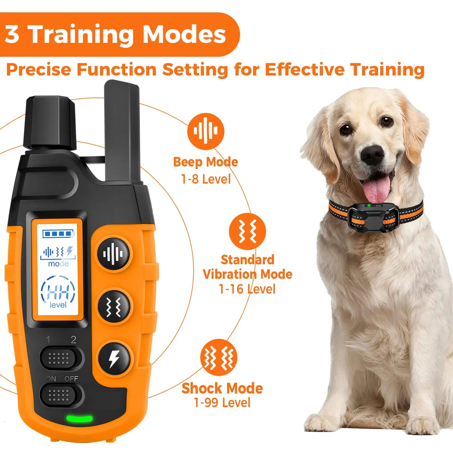 Dog Training Collar - Remote Control Waterproof Pet Behaviour