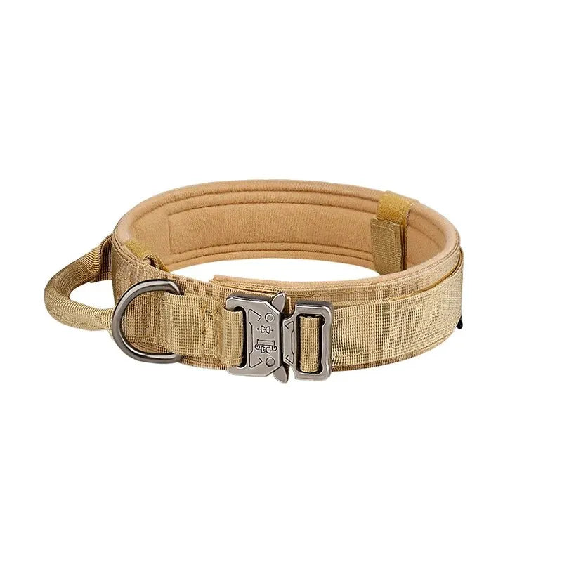 Dog Collar with Metal Buckle – Breathable Nylon Training Collar for Medium & Large Dogs