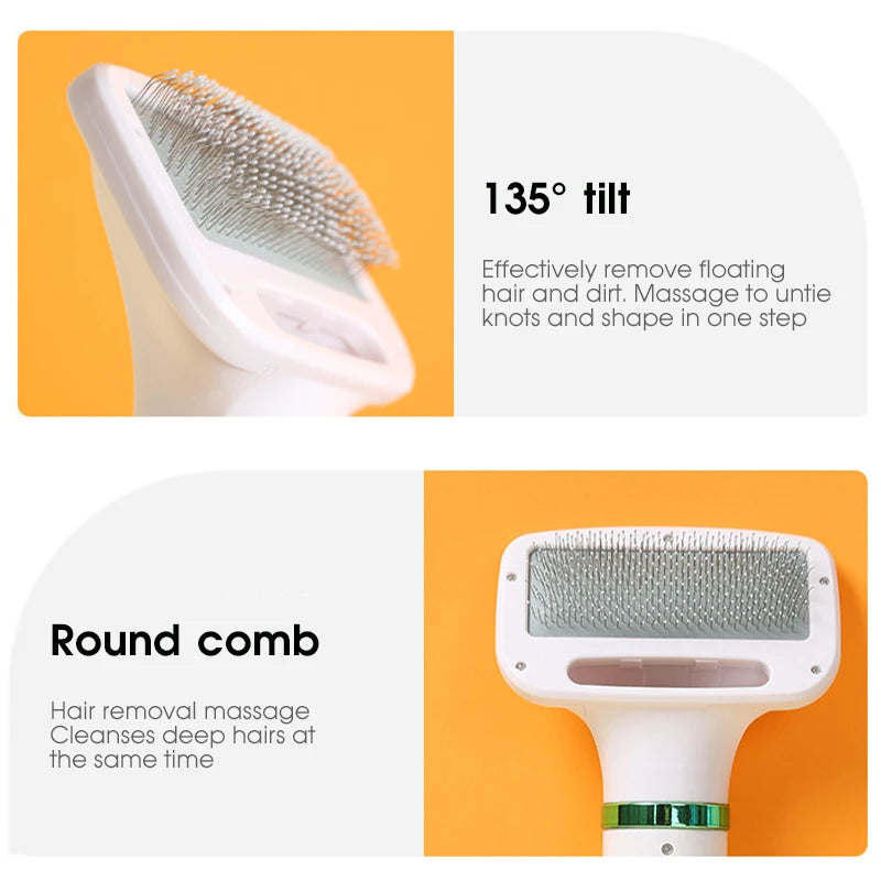 Pet Hair Dryer 2-in-1 & Slicker Brush – Professional Grooming Tool for Cats & Dogs