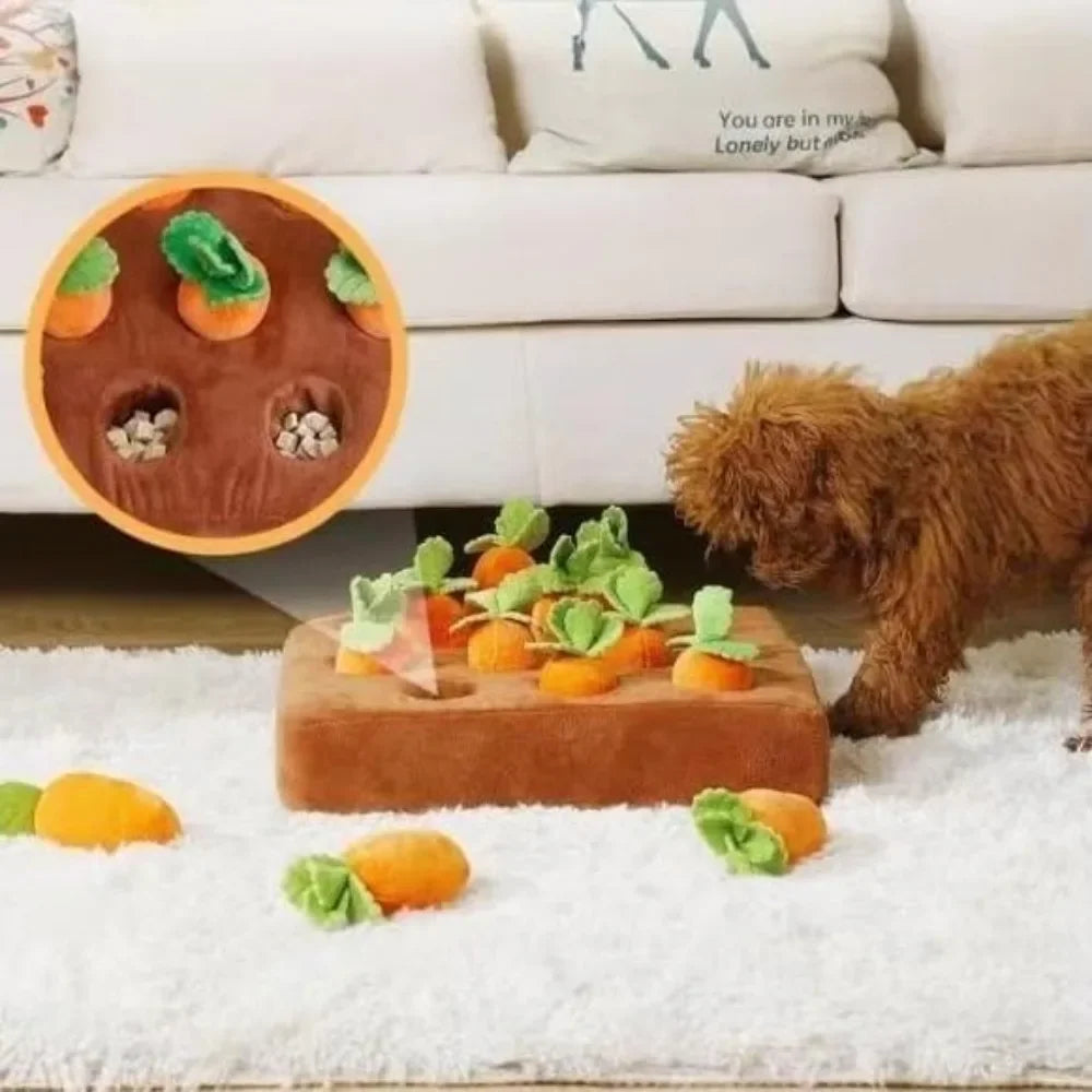 Carrot Snuffle Mat for Pets – Engaging Puzzle Toy for Small, Medium & Large Dogs