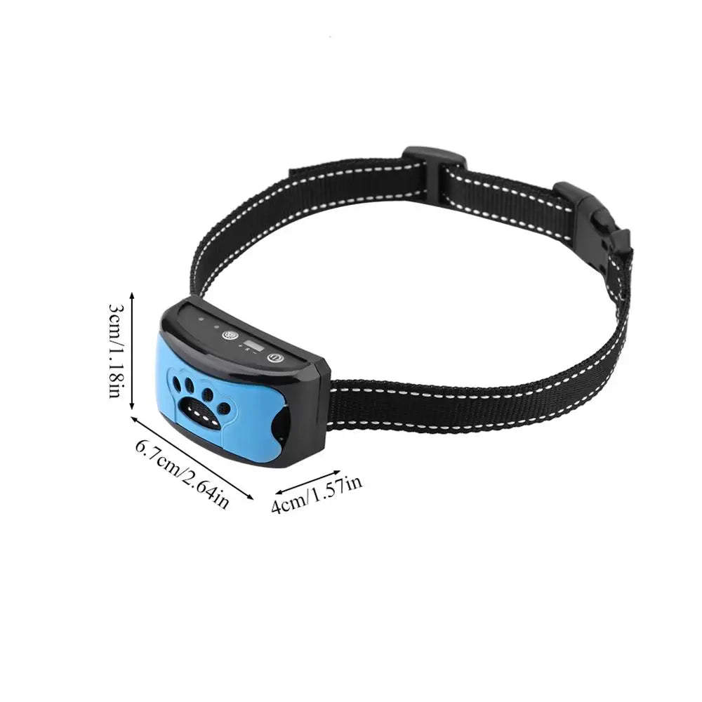 Anti-Bark Dog Collar – Rechargeable Electric Training Device with Vibration