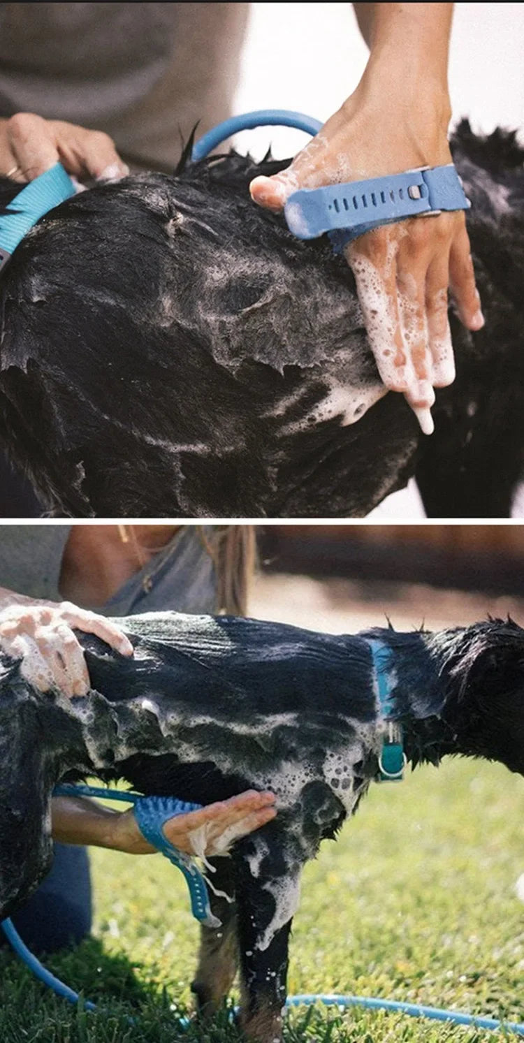 Pet Shower Nozzle & Silicone Massage Tool, Multi-Functional