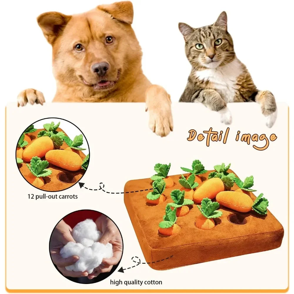 Carrot Snuffle Mat for Pets – Engaging Puzzle Toy for Small, Medium & Large Dogs