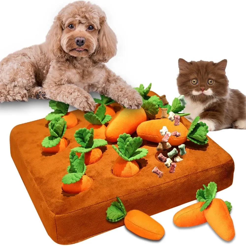Carrot Snuffle Mat for Pets – Engaging Puzzle Toy for Small, Medium & Large Dogs