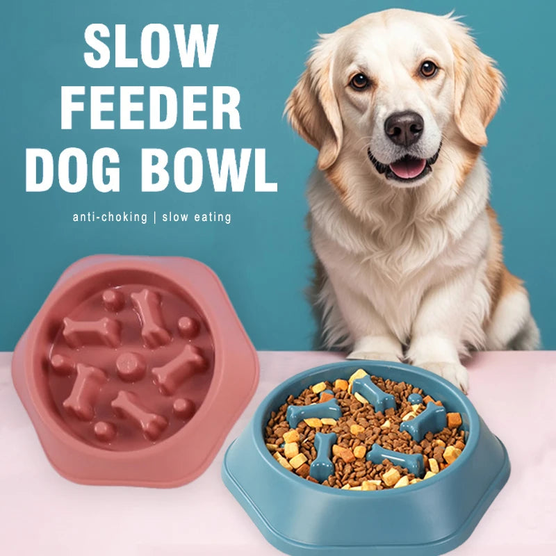 Anti-Choking Slow Feeder Bowl for Dogs – Anti-Gulp Design