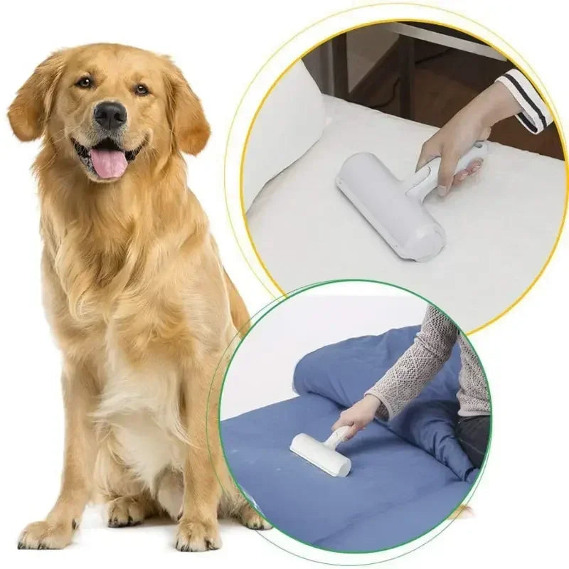 Effortless Pet Hair Remover Roller – Self-Cleaning Lint Roller for Dog Hair
