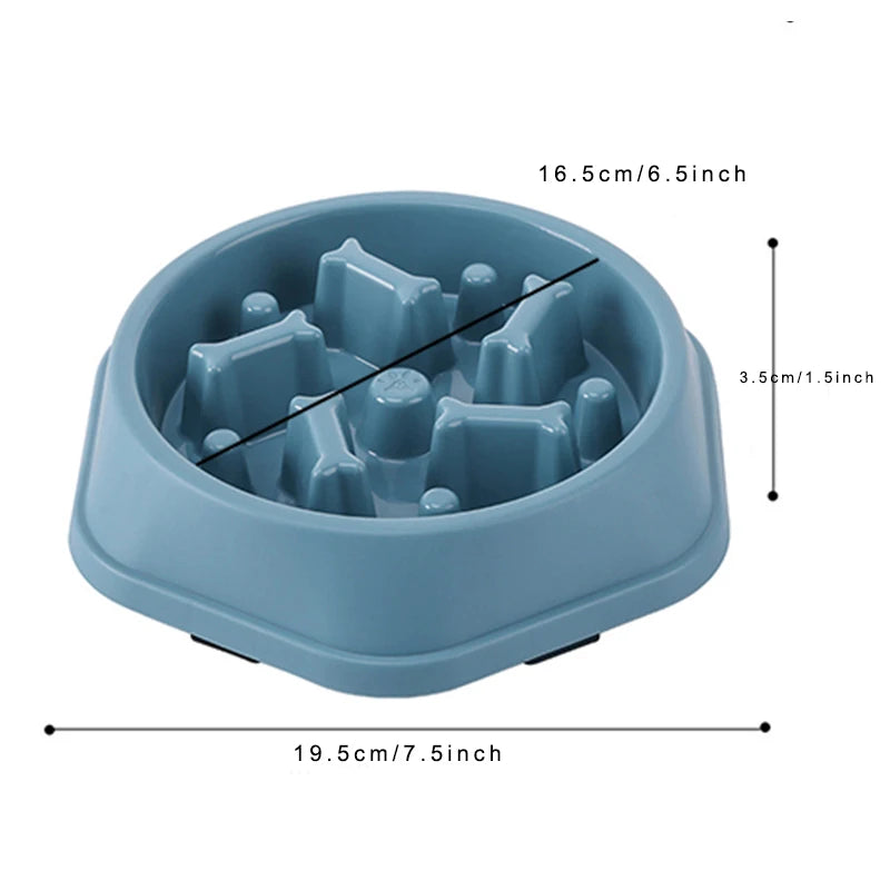 Anti-Choking Slow Feeder Bowl for Dogs – Anti-Gulp Design