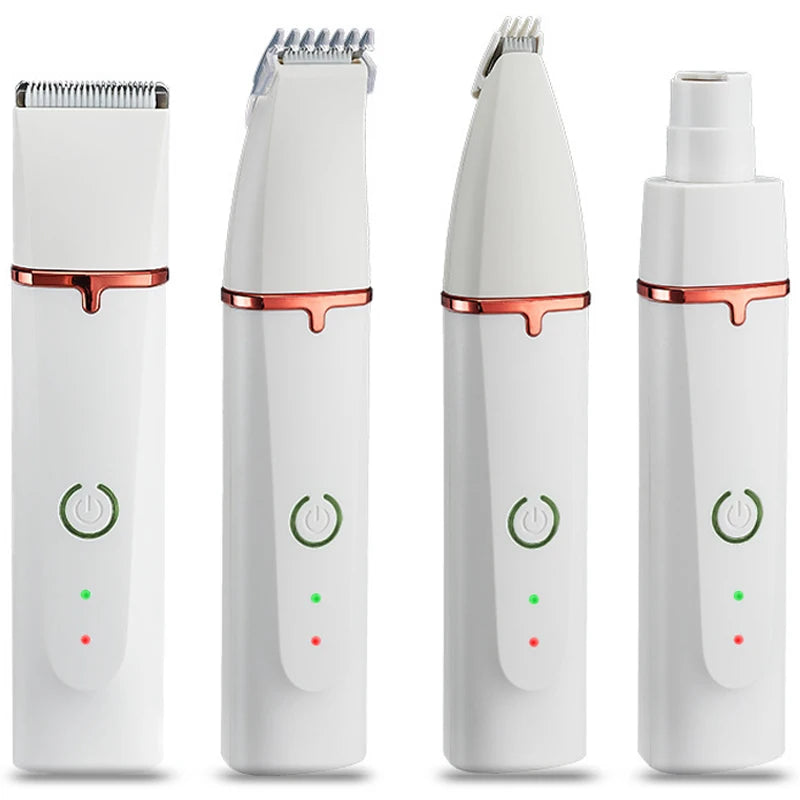 4-in-1 Electric Pet Grooming Kit: Trimmer, Clipper & Nail Grinder for Dogs