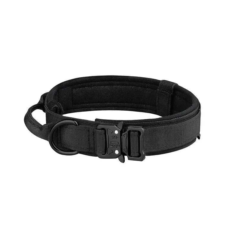 Dog Collar with Metal Buckle – Breathable Nylon Training Collar for Medium & Large Dogs