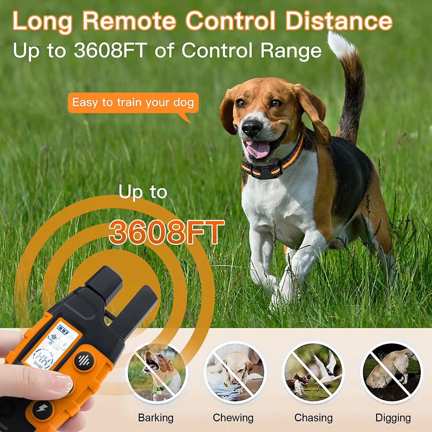Dog Training Collar - Remote Control Waterproof Pet Behaviour