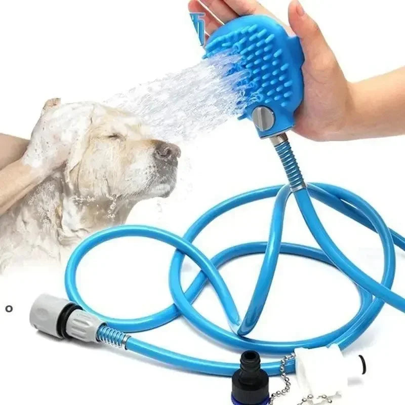 Pet Shower Nozzle & Silicone Massage Tool, Multi-Functional