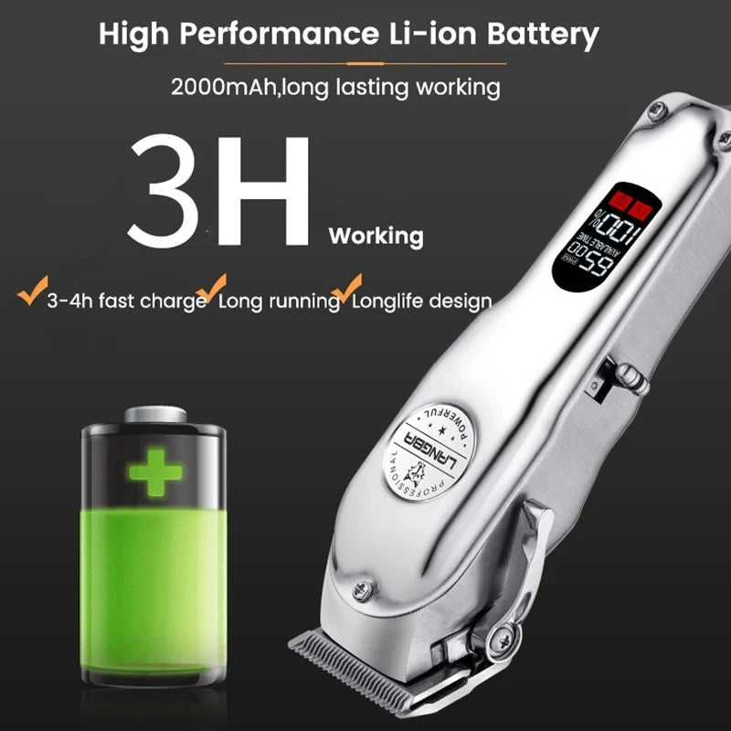 Dog Clipper – Rechargeable Pet Grooming Trimmer, Professional All-Metal