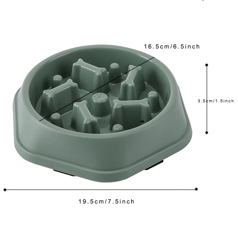 Anti-Choking Slow Feeder Bowl for Dogs – Anti-Gulp Design