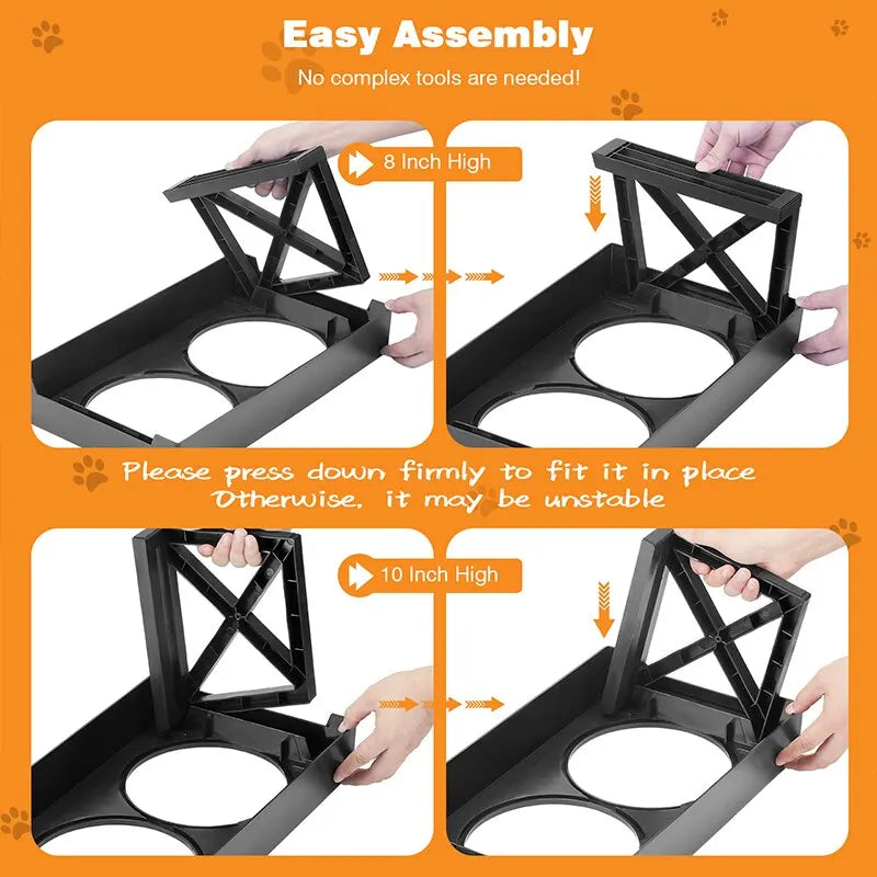 Elevated Dog Bowl Stand – Slow Feeder & Meal Mat for Pets