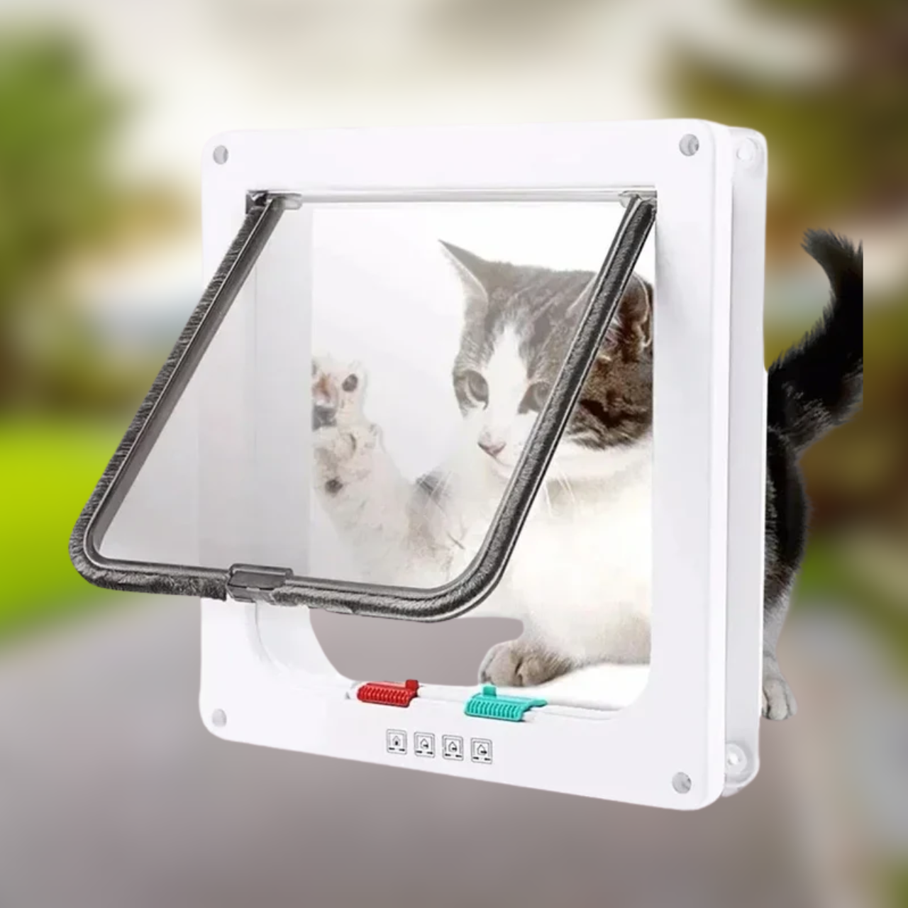 Dog & Cat Door - Two-Way Passage Door, Glass Acrylic Board