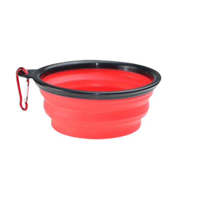 Dog Collapsible Silicone Bowl – Portable Travel Feeder, 350mL