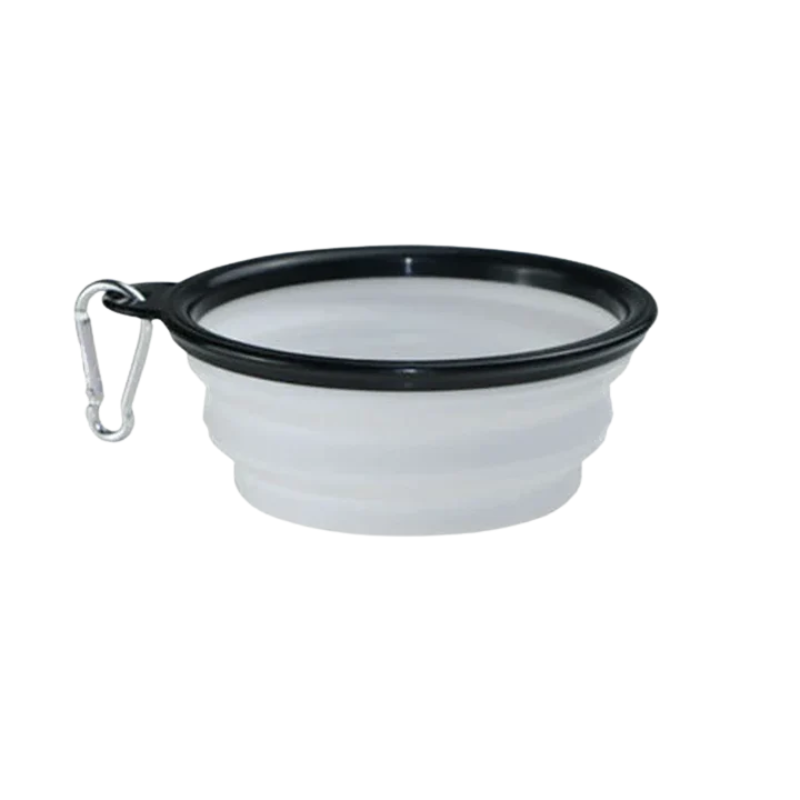 Dog Collapsible Silicone Bowl – Portable Travel Feeder, 350mL