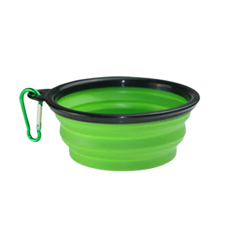 Dog Collapsible Silicone Bowl – Portable Travel Feeder, 350mL