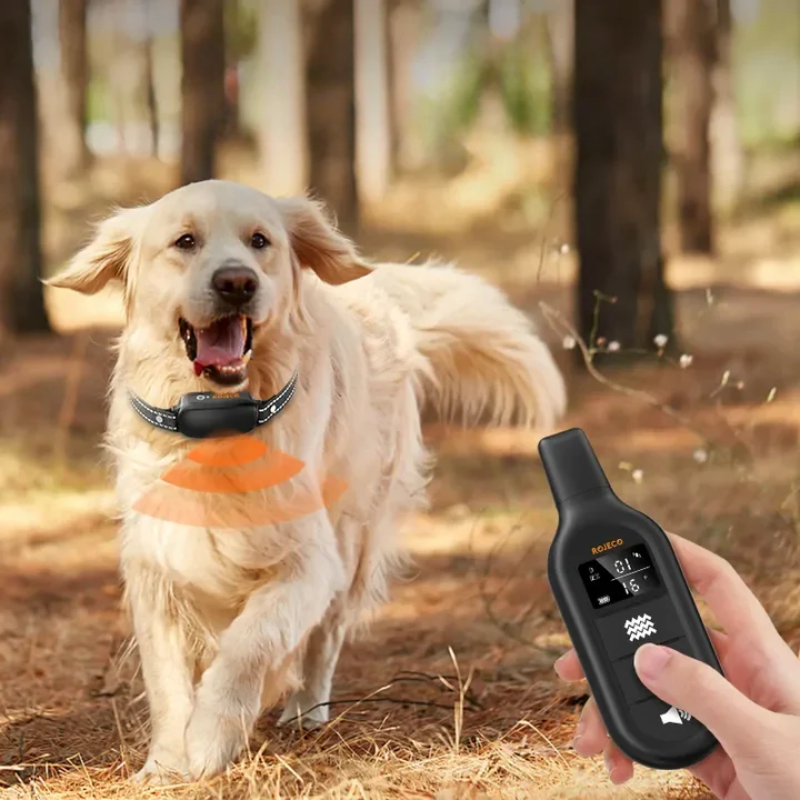 Dog Training Collar with Remote Control & Vibration - Safe Bark Stop & Shock Collar