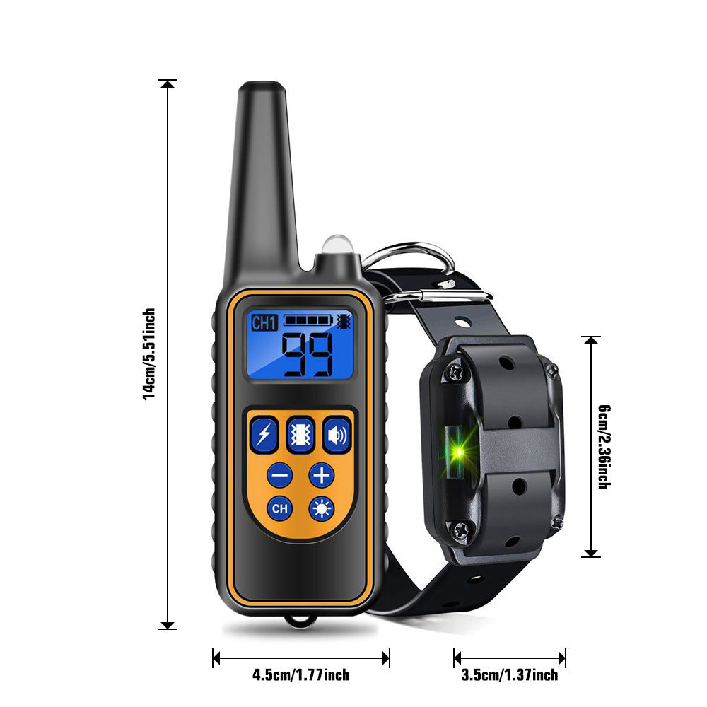 Dog Training Collar with 99 Levels, Beep, Vibration & Shock Modes, LCD Display