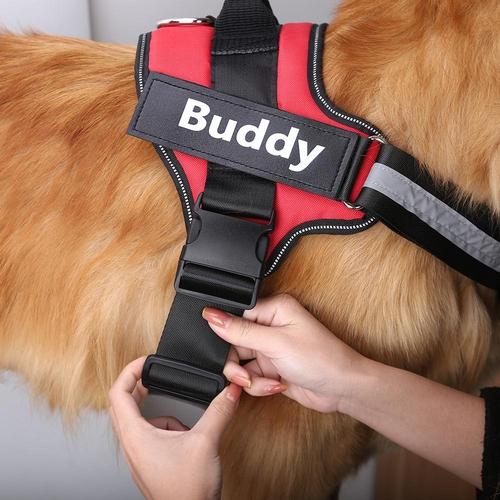 Custom No-Pull Reflective Dog Harness – Breathable Pet Vest for Small & Large Dogs