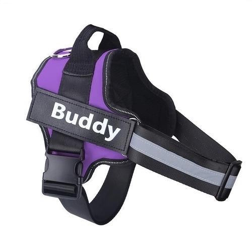 Custom No-Pull Reflective Dog Harness – Breathable Pet Vest for Small & Large Dogs