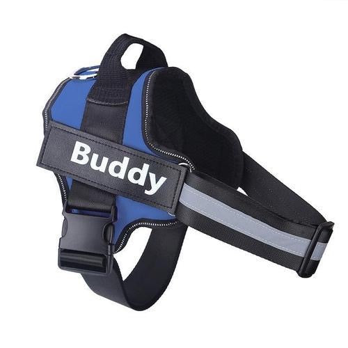 Custom No-Pull Reflective Dog Harness – Breathable Pet Vest for Small & Large Dogs