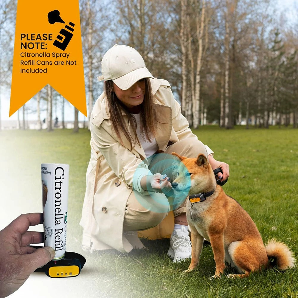 Citronella Anti-Bark Dog Collar – Auto & Remote Training Spray Collar