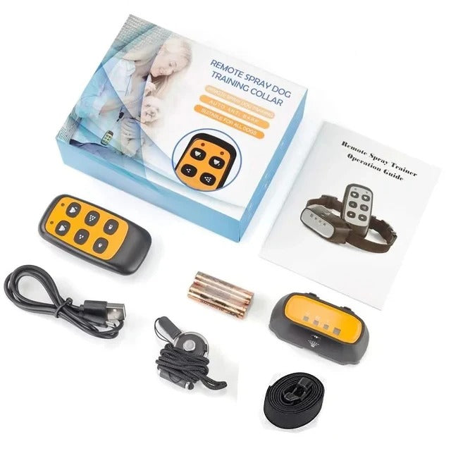 Citronella Anti-Bark Dog Collar – Auto & Remote Training Spray Collar