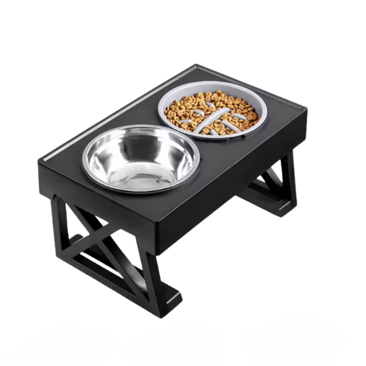 Elevated Dog Bowl Stand – Slow Feeder & Meal Mat for Pets