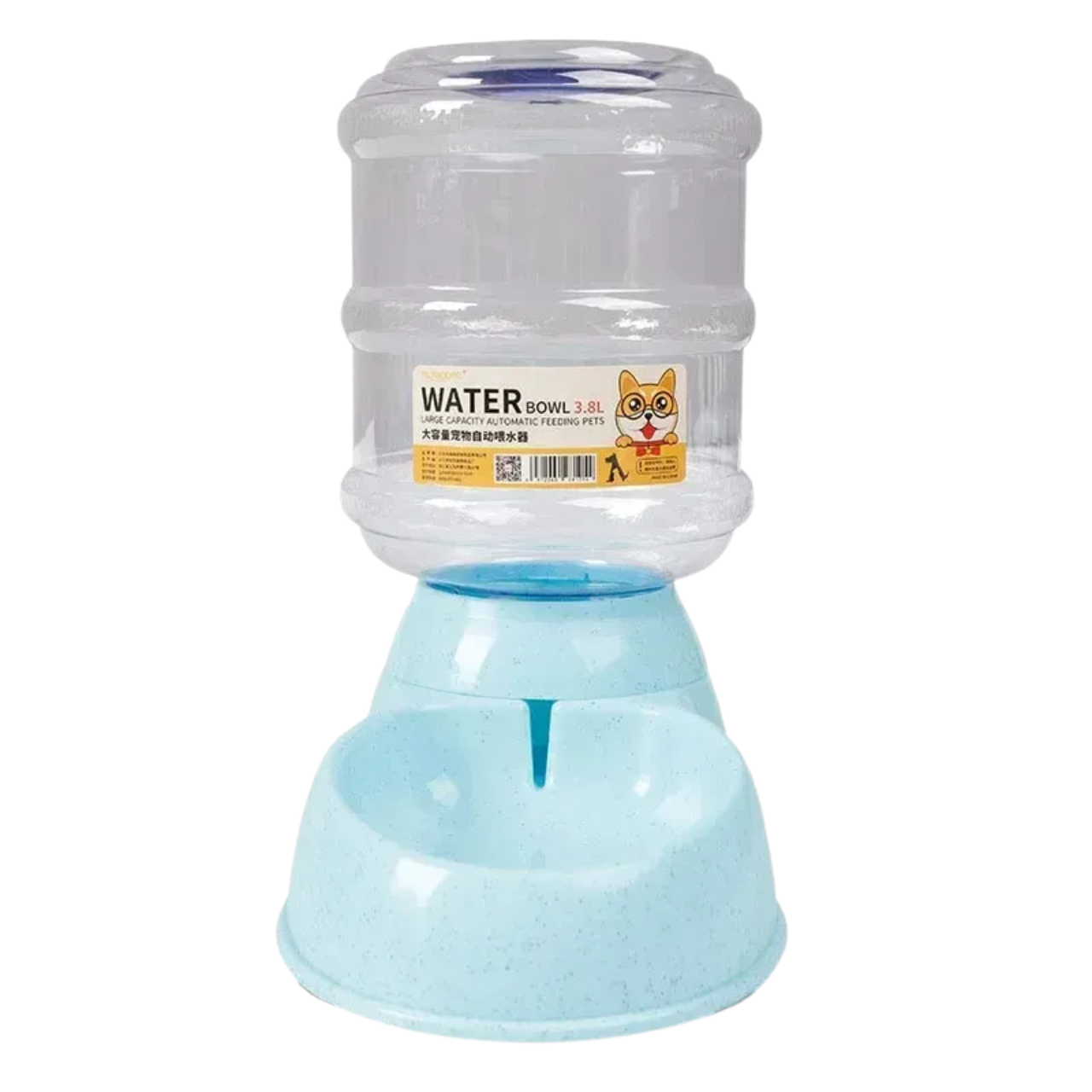 Dog Feeder with Plastic Water Bottle, Pet Feeding Bowl and Water Dispenser