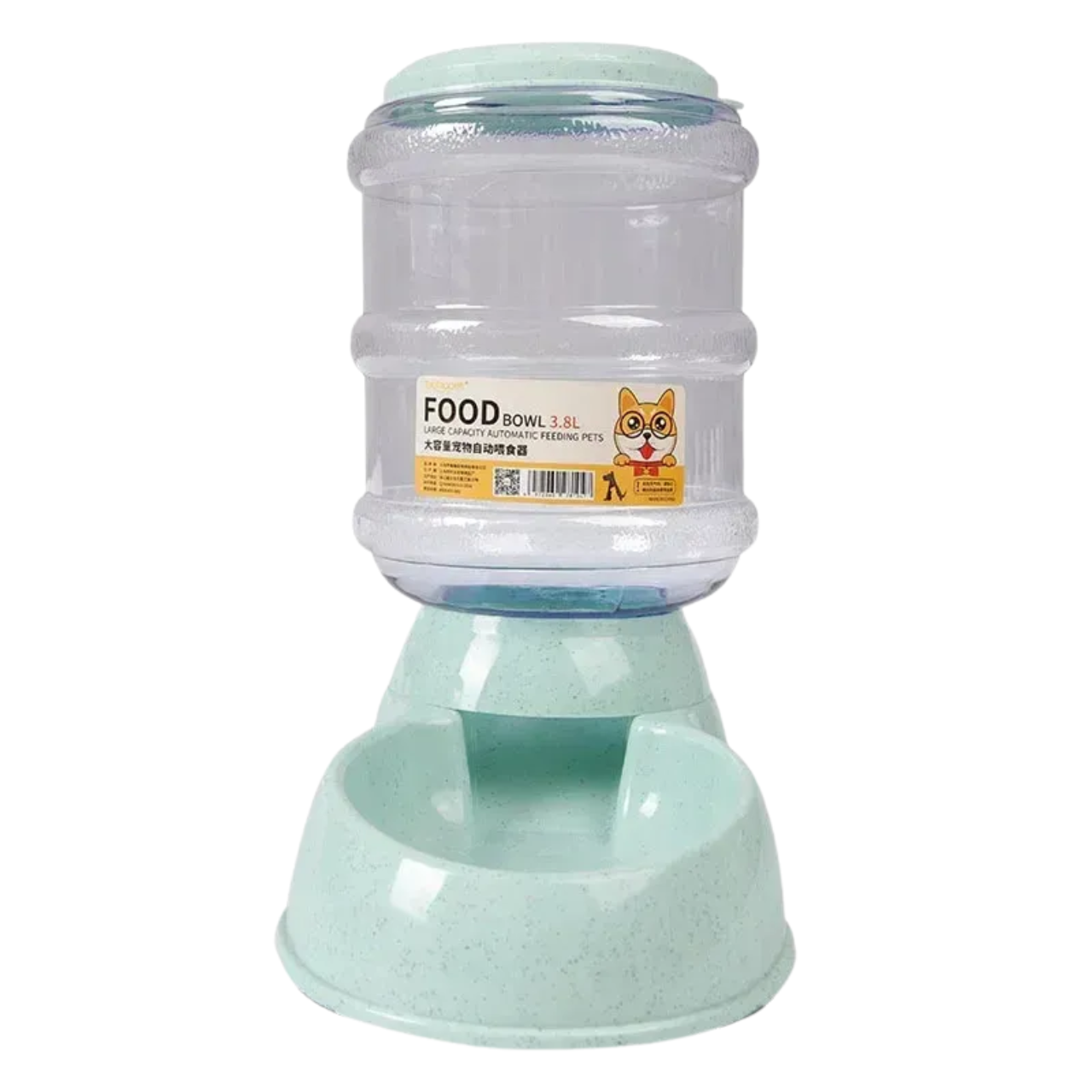 Dog Feeder with Plastic Water Bottle, Pet Feeding Bowl and Water Dispenser