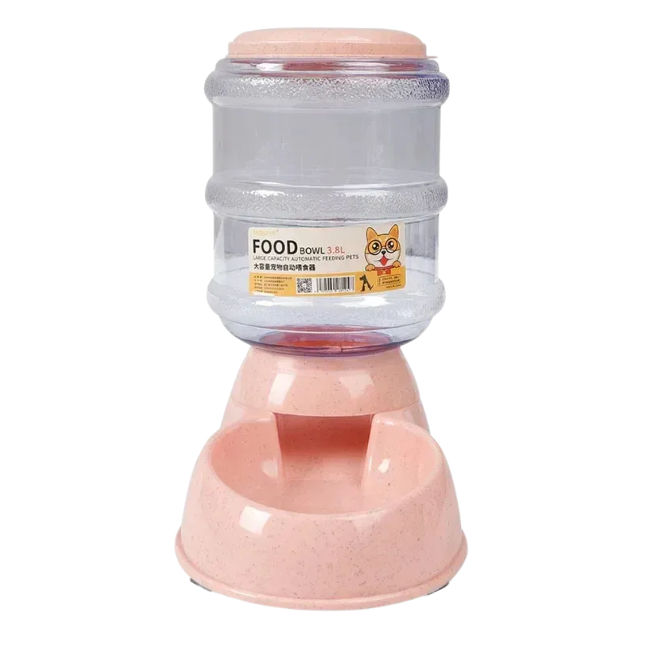 Dog Feeder with Plastic Water Bottle, Pet Feeding Bowl and Water Dispenser