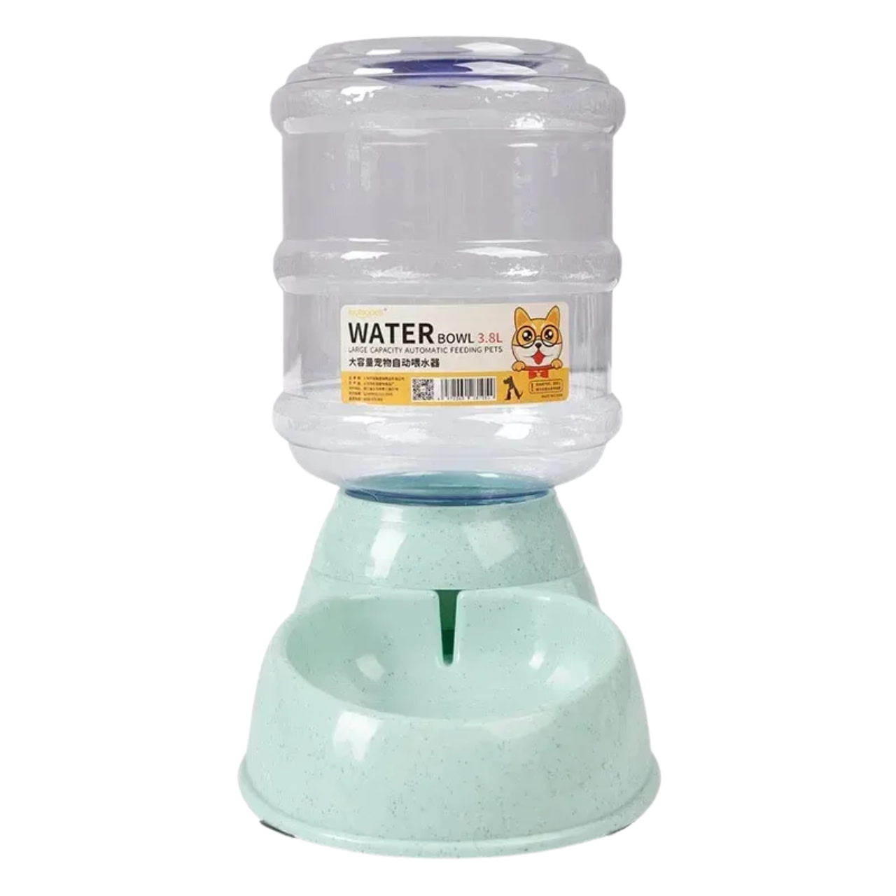 Dog Feeder with Plastic Water Bottle, Pet Feeding Bowl and Water Dispenser