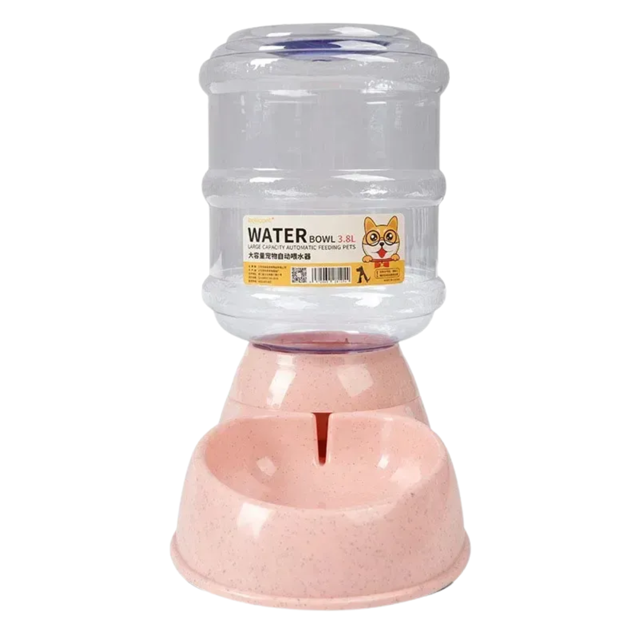 Dog Feeder with Plastic Water Bottle, Pet Feeding Bowl and Water Dispenser