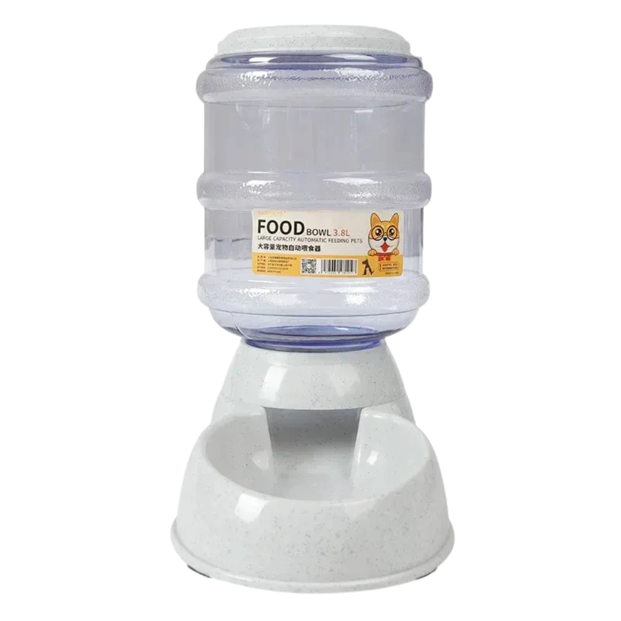 Dog Feeder with Plastic Water Bottle, Pet Feeding Bowl and Water Dispenser