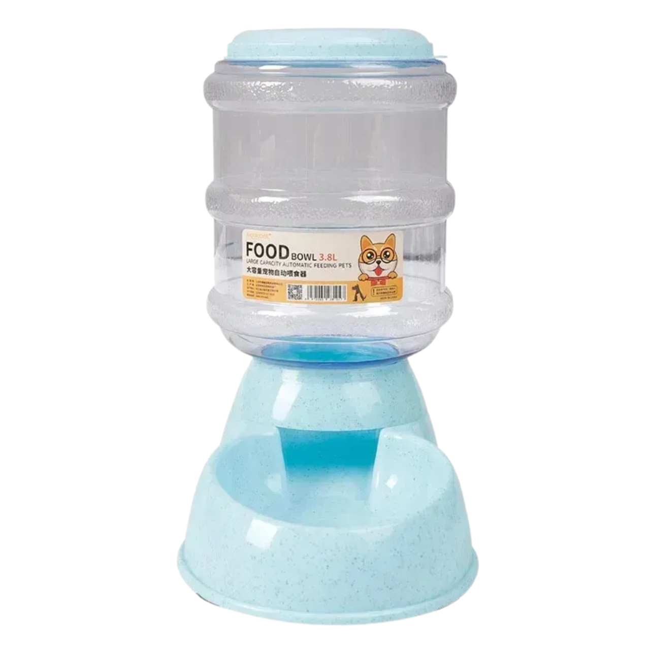 Dog Feeder with Plastic Water Bottle, Pet Feeding Bowl and Water Dispenser